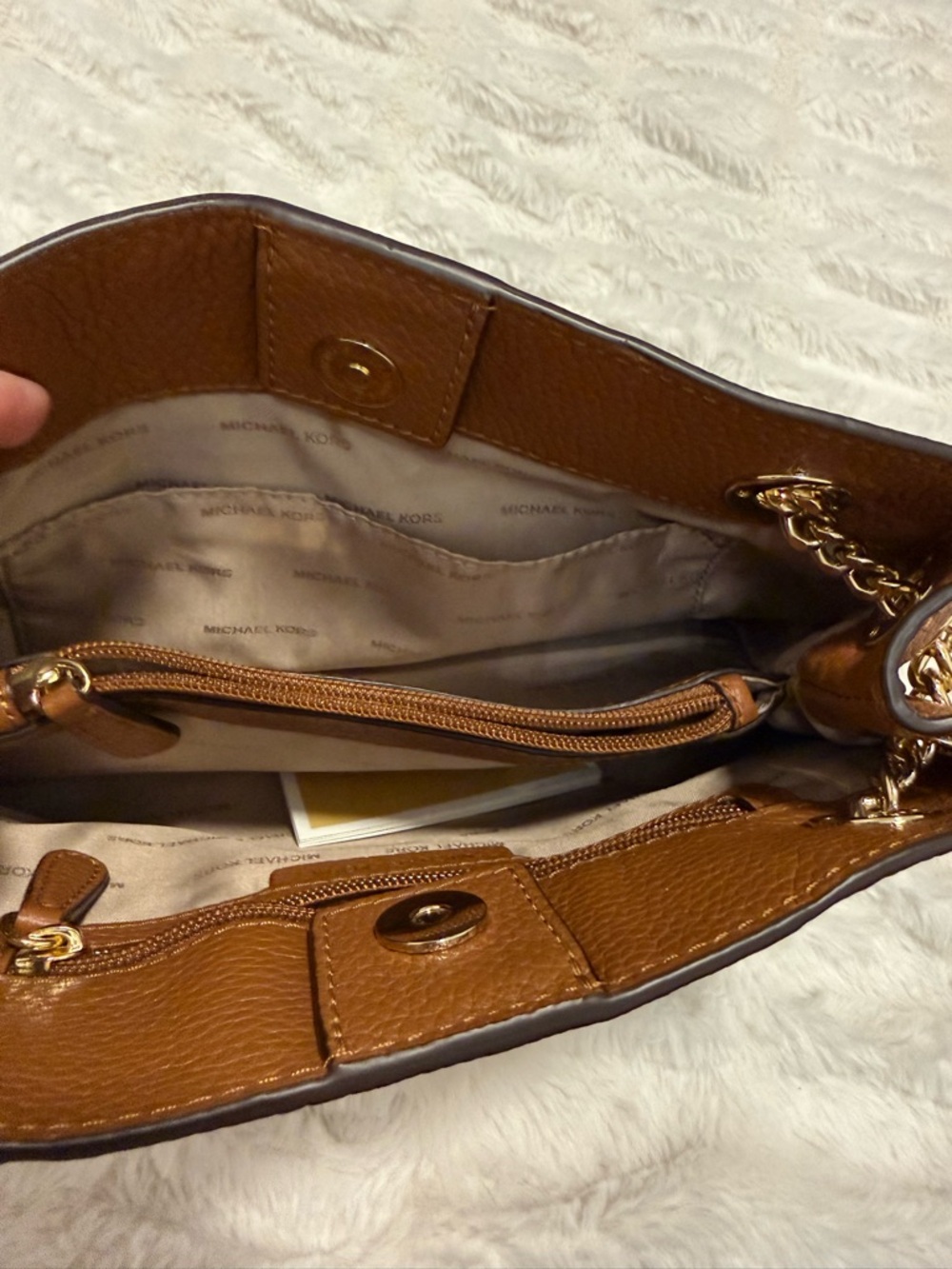 Michael Kors Jet Set Chain Medium Shoulder Tote Acorn Purse - Picture 8 of 14